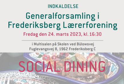  Generalforsamling Plus Social Dining